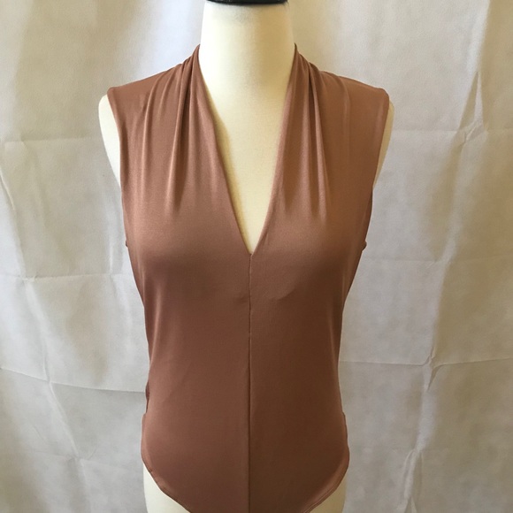 zara v neck bodysuit
